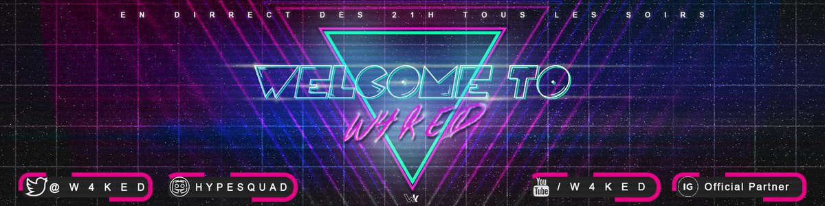 lowgo_inc's tweet photo. Twitch banner version 2 for @W4ked https://t.co/k7iFkcGR28