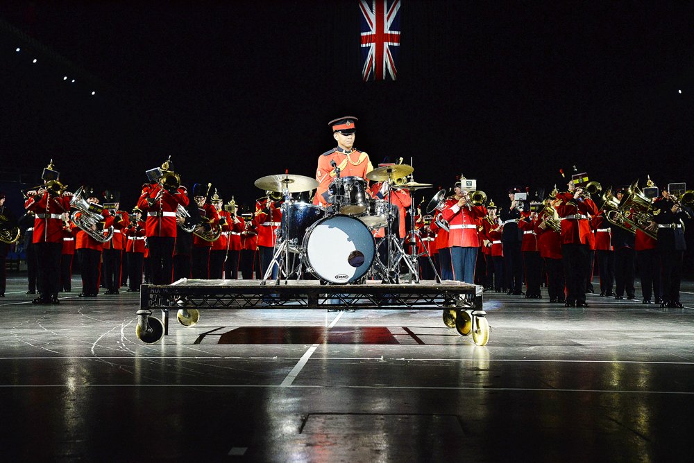 Combined bands of British Reserve Forces including <a href="/PWRRband/">PWRR Band</a> @5thfusiliers <a href="/BandMercianRegt/">Mercian Band</a> show the #BestofBritish <a href="/BhamTattoo/">The Birmingham International Tattoo🇬🇧</a> tonight