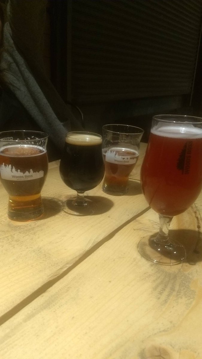 Inland Island Yeast Laboratories settling in for some cold frothies at Woods Boss Brewing. Fantastic collab Porter with Square Peg Brewerks  and Florence Brewing Company