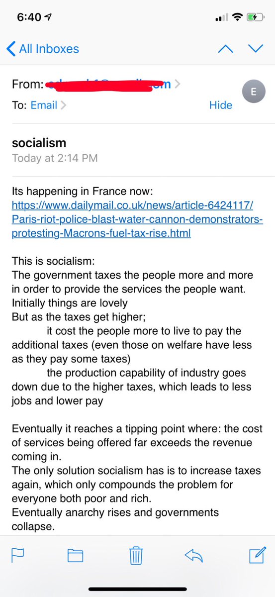 Apparently my dad is v worried ab me after our conversation at thanksgiving dinner and is now sending me emails educating me on socialism #Imnotasocialisttho