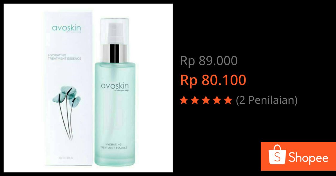 LinnShop's tweet photo. Saya menjual Avoskin Avo Skin Hydrating Treatment Essence - Mist dengan potongan 10%! Hanya Rp80.100. Dapatkan segera di Shopee! https://t.co/LP7cO77mNQ #ShopeeID https://t.co/g6BhhkvzSo