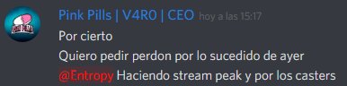 Lo que paso ayer contra #ENTROPY  ya esta todo aclarado(os dejamos captura de lo que ha enviado el CEO de la organizacion por discord). Dar las gracias a @VaroBcT por hacer su trabajo.