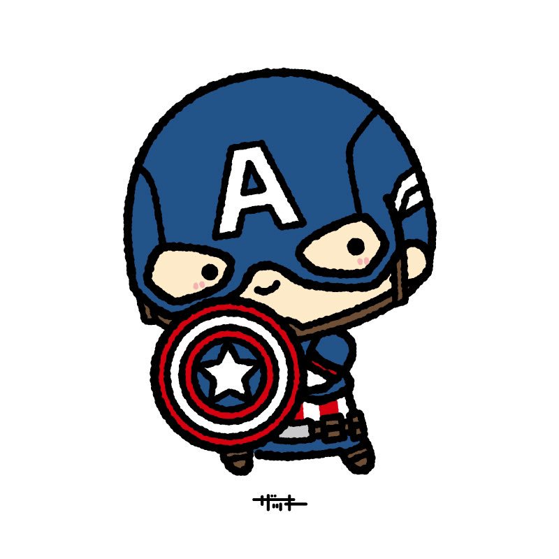 Twitter 上的 ざっきー キャプテン アメリカ描いてみた 頭身低くして描き直してみました ザキ絵 マーベル Marvel アベンジャーズ Avengersendgame キャプテンアメリカ Captainamerica 映画好きな人と繋がりたい 絵描きさんと繋がりたい イラスト