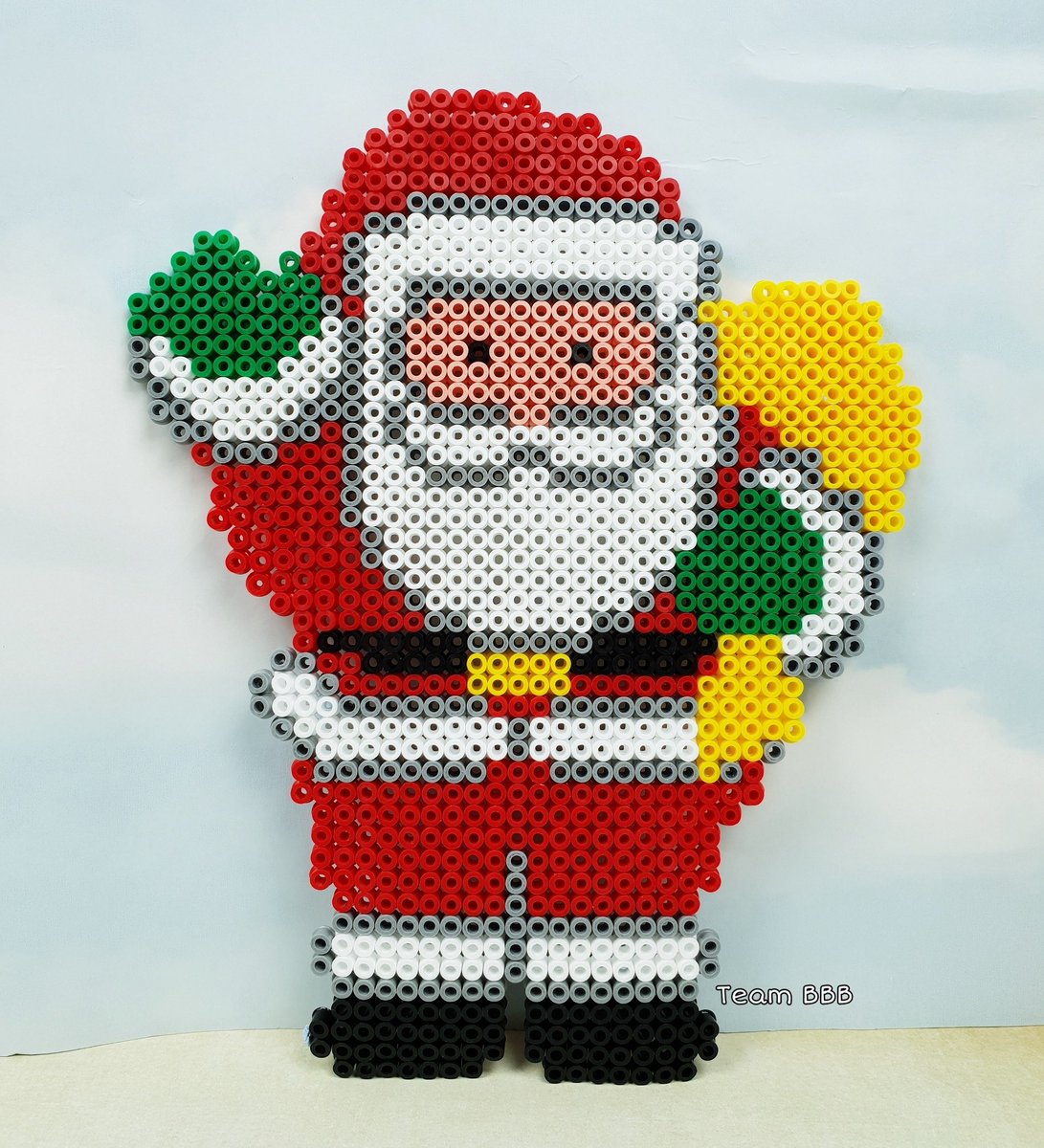 Santa Claus 3d Christmas Perler Bead Patterns Ornaments Christmas