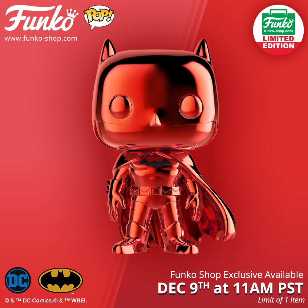 Chrome Red Batman Pop 