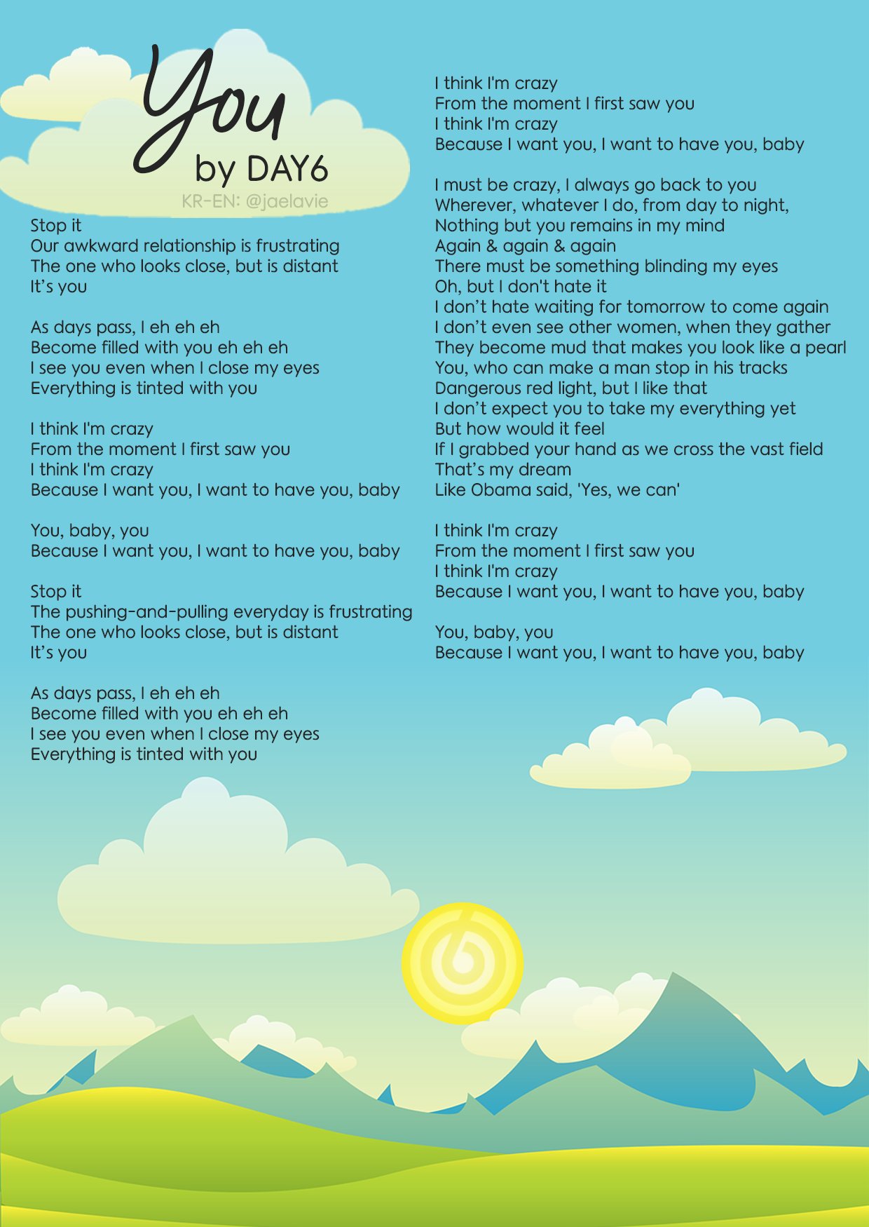 Coffee Magicdays Day6 Unreleased Songs Stop Being Cute Lyrics T Co Ccqy7lwfde Twitter