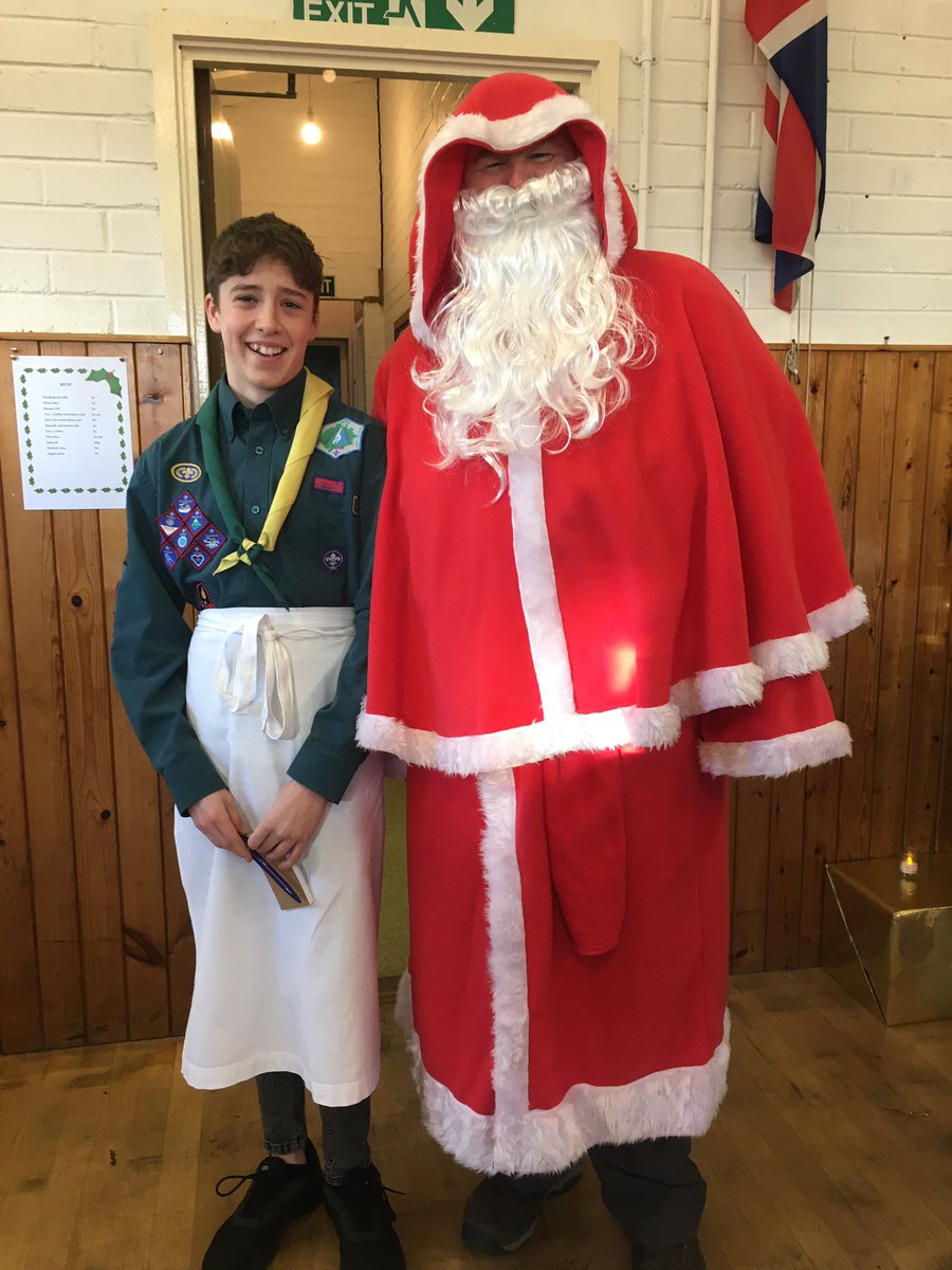 Santa has arrived at <a href="/2ndpenrith/">2nd Penrith Scouts</a>  Christmas Fayre! Ready to go 11-3.