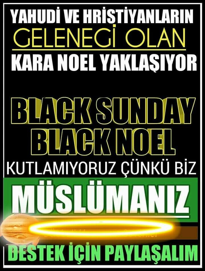 Yagmur_Lale's tweet photo. BLACK NOEL AYINI BAŞLATIYORUZ...
#BLACKCHRİSTMAS HAÇLI NOEL KUTLAMASI VE SÜSLEMESİ YAPAN HİÇBİR YERDEN ALIŞVERİŞ YAPMIYORUZ.!!
#BLACKNOEL KUTLAMIYORUZ👊
ÇÜNKÜ BİZ ELHAMDÜLİLLAH 👳MÜSLÜMANIZ 🕋
#TürkiyeGençliğiKıyamda https://t.co/tWrYkWRZG1