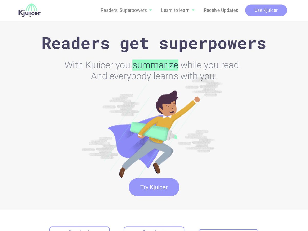 Basta un mi piace! Kjuicer: Learn at 2x the speed, show your texts at 4x, 8x, 20x  betalist.com/startups/kjuic… via <a href="/BetaList/">BetaList</a>