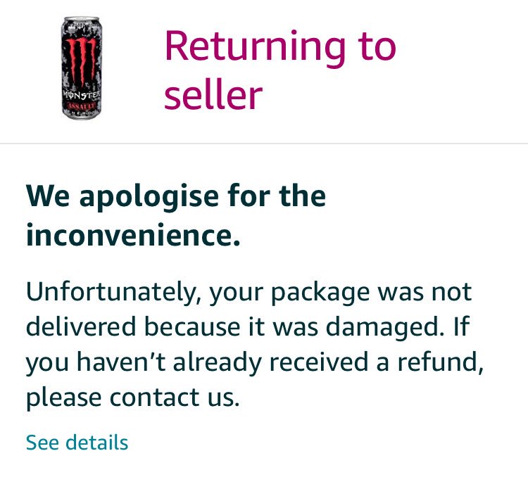 NoWrench's tweet image. Guys, don’t you hate it when your package gets damaged? #Monster #FInChat