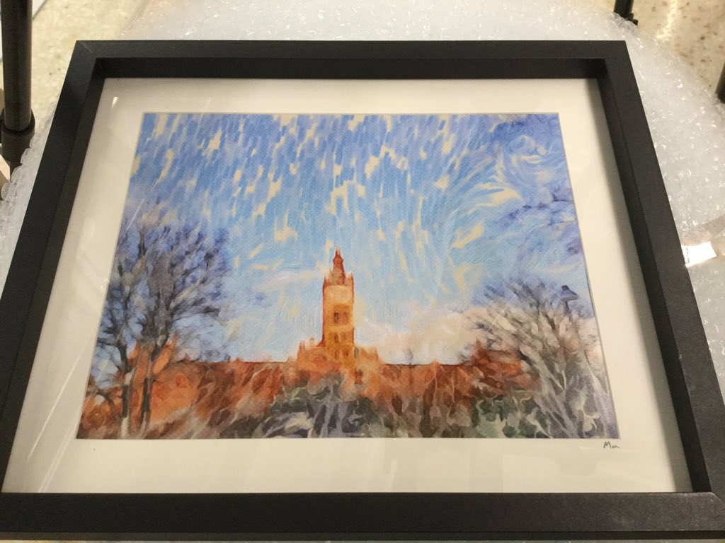 MichaelMacArt's tweet photo. The Majestic @UofGlasgow building caught in a glorious Glasgow sunset.  30 x 21cm framed prints available for £15 or 40x30cm Limited edition framed prints available for £25.
Follow and DM me for enquiries https://t.co/QLVo2Uw1oQ