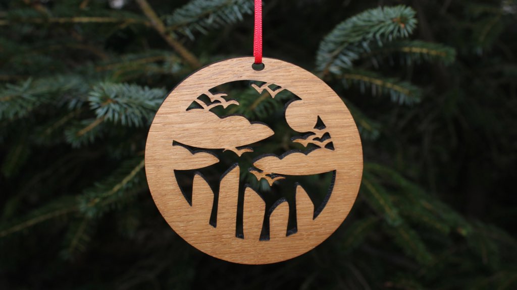 SkateRumple's tweet photo. Ellen's new Standing Stones woodcut could bring a bit of Orkney magic to your tree or catch the sunset in your window... #orkney #standingstones #handmade #lasercut #magical #scotland #neolithicorkney #weegift https://t.co/gfNu0TRJhZ