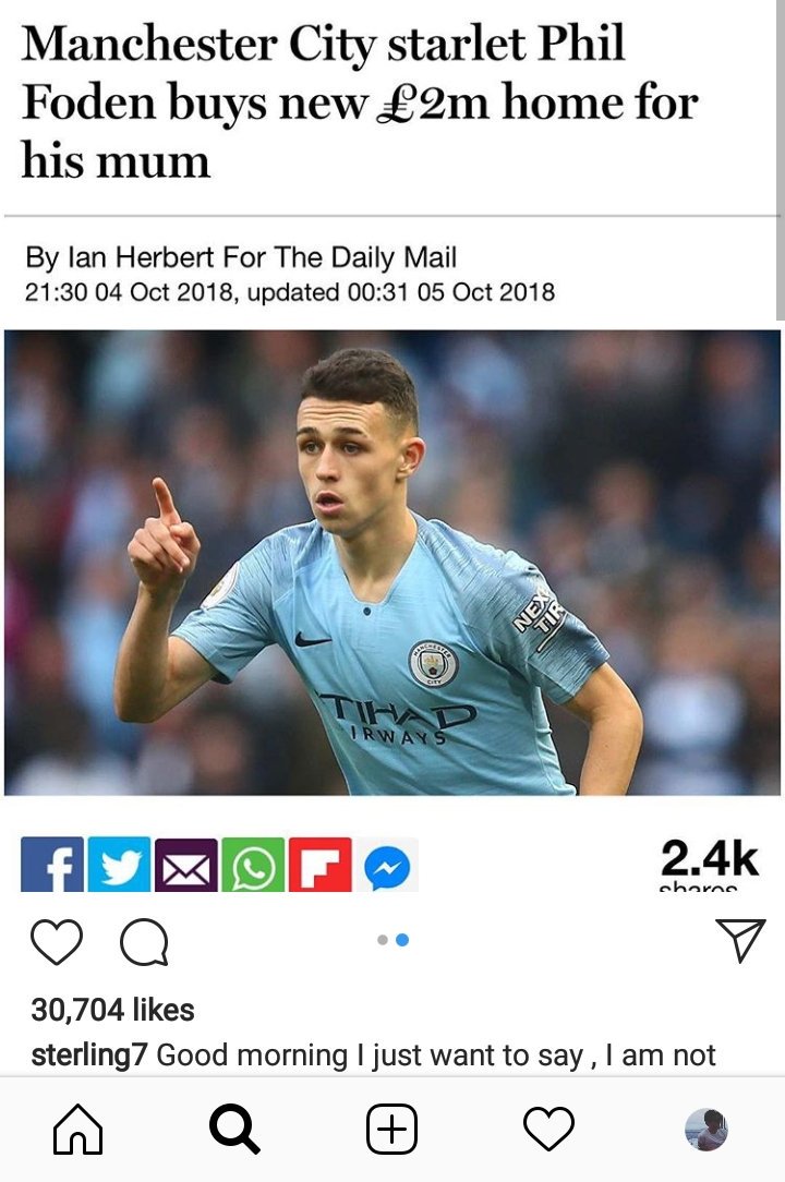 DaveOCKOP's tweet photo. Raheem Sterling's powerful Instagram post. https://t.co/tZ3hoT0Csr