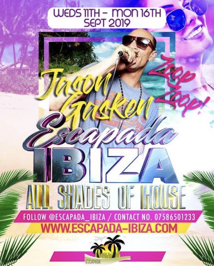 Here we go again ! #zoopzoop
Catch me performing as the official host for <a href="/escapde/">Keisuke Kakoki</a> in ibiza  2019! #GraceMillane music #live #events #rave #europe