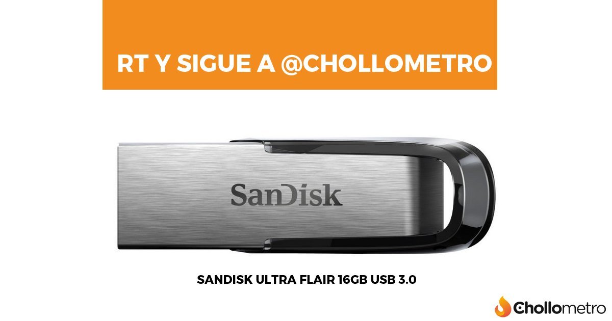 chollometro's tweet image. VAMOS QUE MAÑANA TERMINA!
Haz Retweet + Sigue a Chollometro y podrás llevarte este Pen Drive por la face! PD: (solo residentes en España).