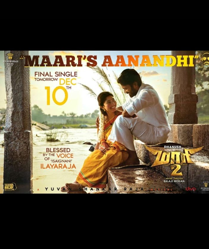 Tjsurya7's tweet photo. #FinalSingle #Maari2 🔥
"MARRI'S AANANDHI"
Tomorrow #Dec10th 
#ILAYARAJA Voice ❤️
U1♥️ https://t.co/2Z7EGnOCWy