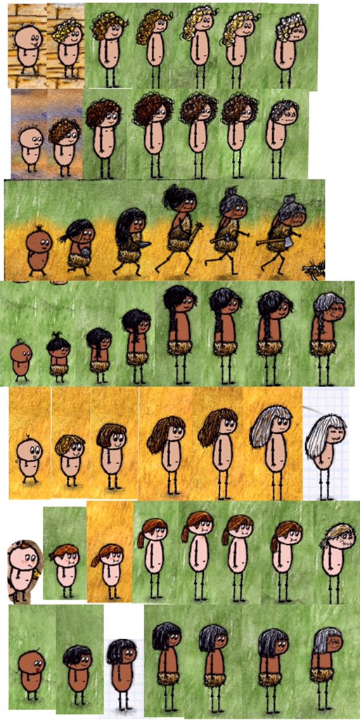 先っぽ Twitterren 女の子7人コンプ みんな赤ちゃんの時からそれぞれ個性が出ていてかわいいなぁ Ohol Oholアバター成長 キャラクター