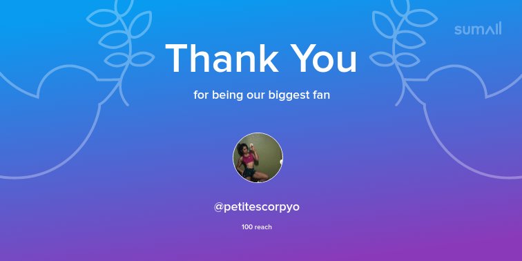 petitescorpyo3's tweet photo. Our biggest fans this week: @petitescorpyo. Thank you! via https://t.co/lOaRkonkw4 https://t.co/IMDaNaDNgH