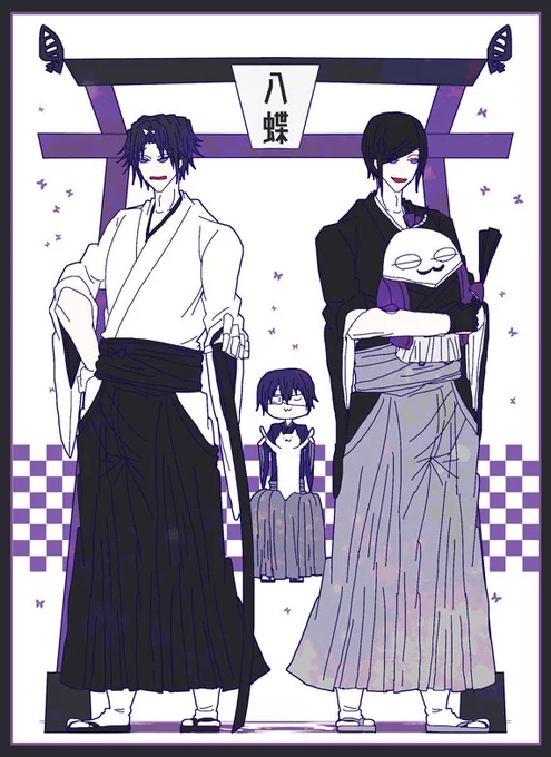 #創作版深夜の真剣お絵描き60分一本勝負
【殿様】
三強様(鍛錬の姿) 