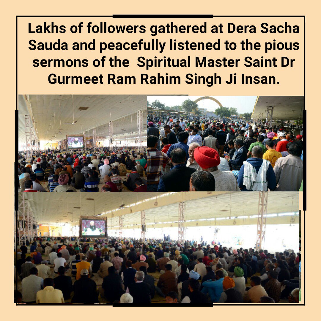MukhijaNidhi's tweet photo. Being able to differentiate between right and the wing, living life mindfully, this needs more then just theory.
It needs spiritual guidance, that Saint Dr @Gurmeetramrahim ji gives to His followers 
#रूहानी_नामचर्चा https://t.co/k0O1t7Lg7Z