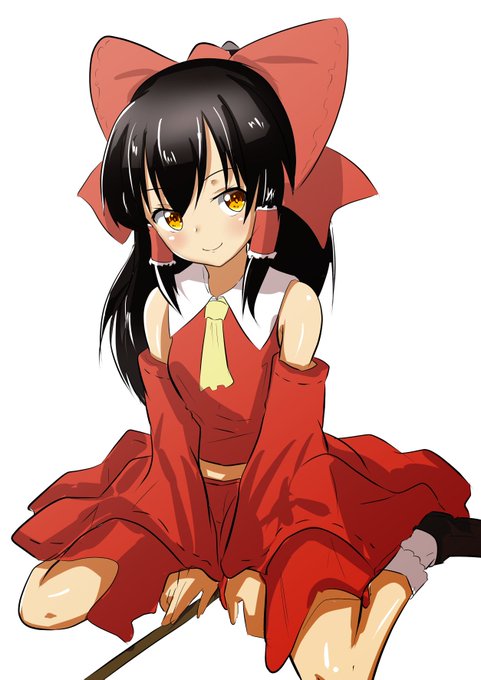 #深夜の真剣お絵描き60分一本勝負 
幻想郷の素敵な巫女さん
博麗霊夢 