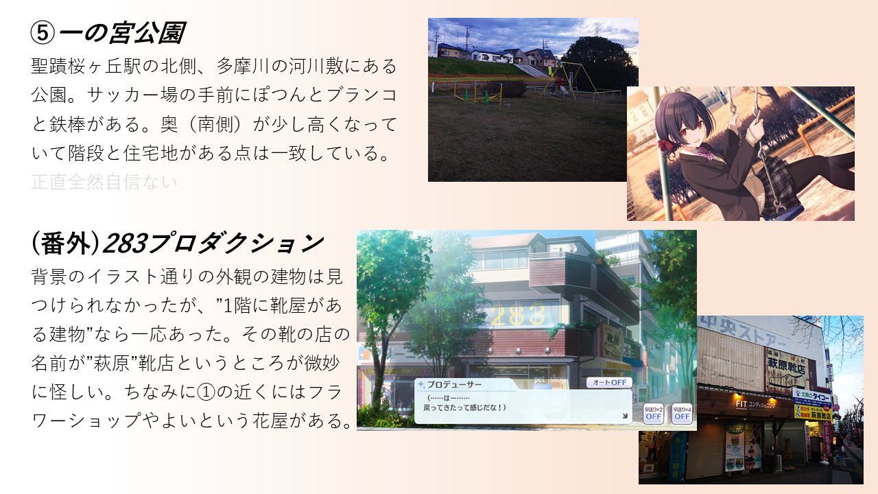 シャニマス聖地巡礼まとめ Twitter