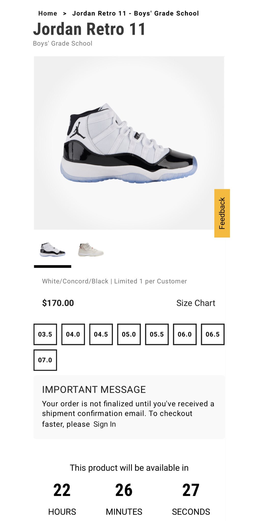 footaction concord 11