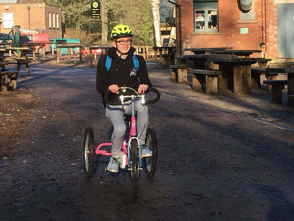 @Gloscol @GC_OutdoorEd students had an excellent day @Pedalabikeaway with @wheelsforall testing their #accessiblecycling bikes. @LeonardCheshire @ForestryCommEng @ForestofDeanNet @ActiveFOD  @theforestofdean @CyclingProjects @BritishCycling #accessibleoutdoors #OutdoorAdventure