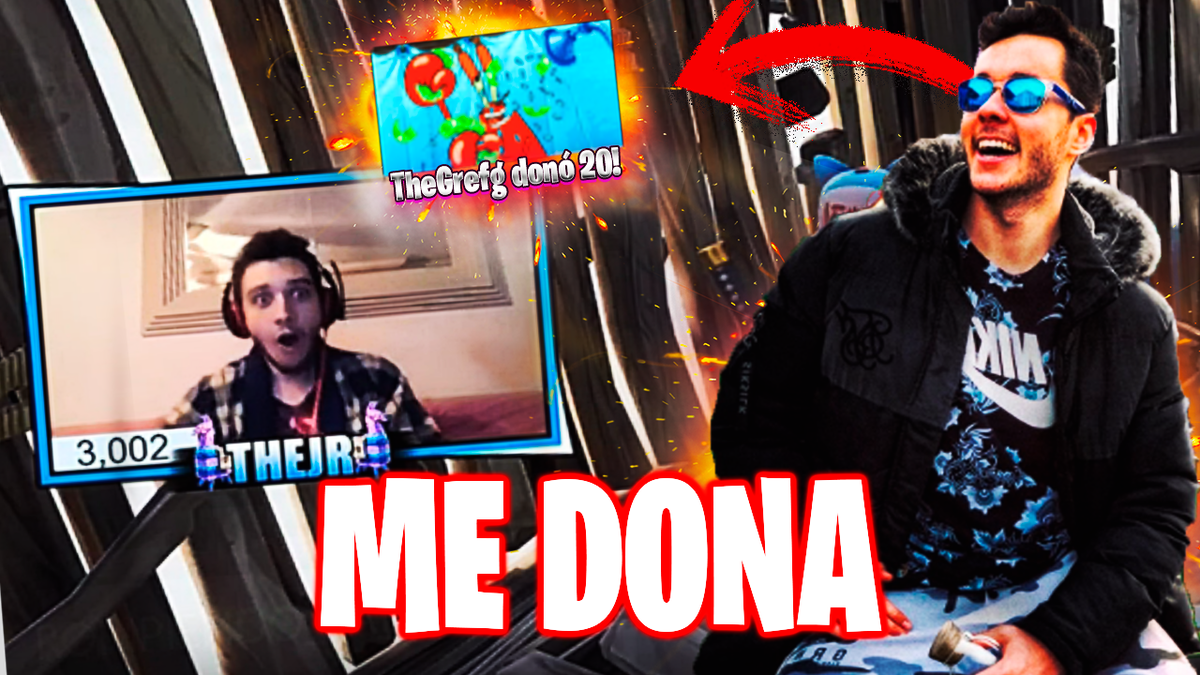 thejresp's tweet photo. Nuevooo vídeo chicoos!! REVENTARLO A LIKES Y SUSCRIBETE SI NO LO ESTAS ❤️❤️
💲💲 TheGrefg me DONA EN DIRECTO MAS DE 20💲💲 
https://t.co/TNc5vNuw5Q
Una ayudita majeteesss @FortniteEspRT https://t.co/5lCgDxYEU8