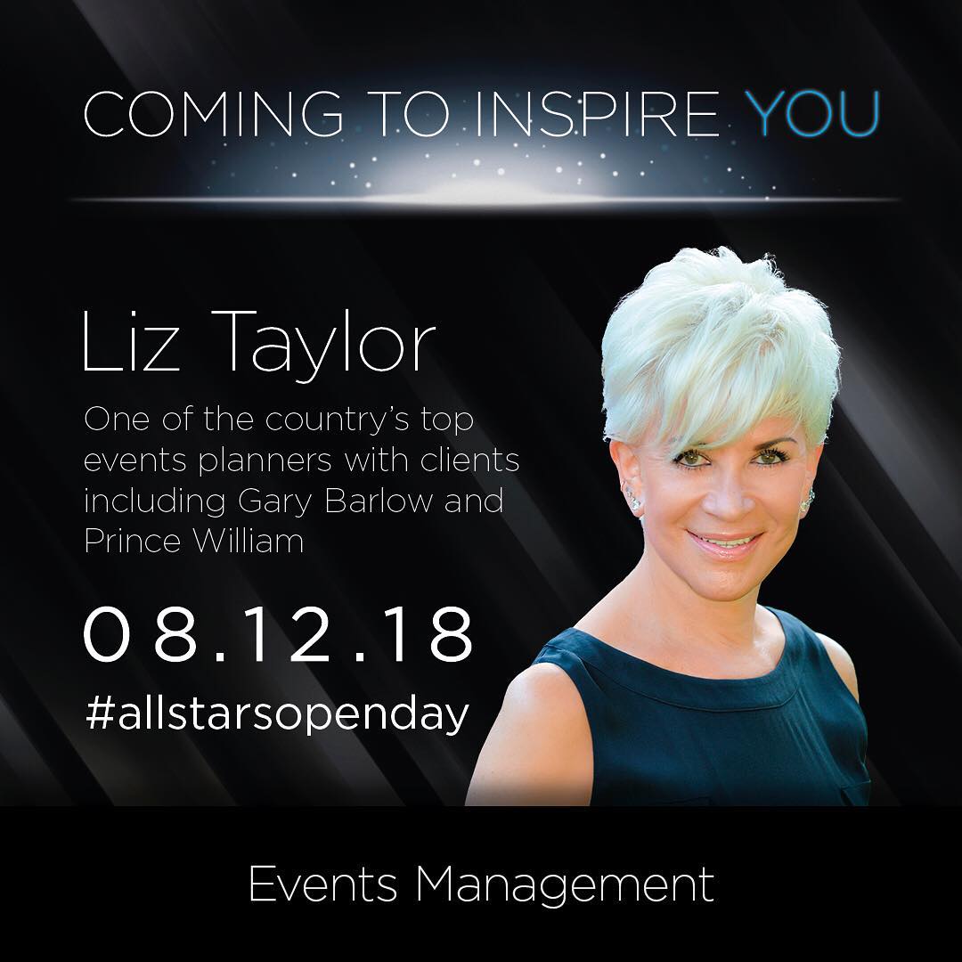 UCBofficial's tweet photo. Events Management and Hospitality students are in for a treat! We have Genting Arena General Manager Annie Monnox joining us for our hospitality talk and 'Events planner to the stars' Liz Taylor for our Events session. @taylorlynncorp #allstarsopenday π€© https://t.co/9bE0zSrd9e
