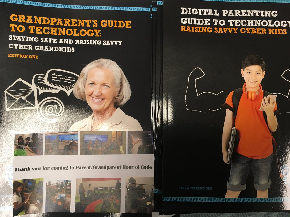 21stStacy's tweet image. Participants of Parent/Grandparent #hourofcode receive party favors published by @SavvyCyberKids #csedweek #readytocode @ALALibrary @GoogleForEdu