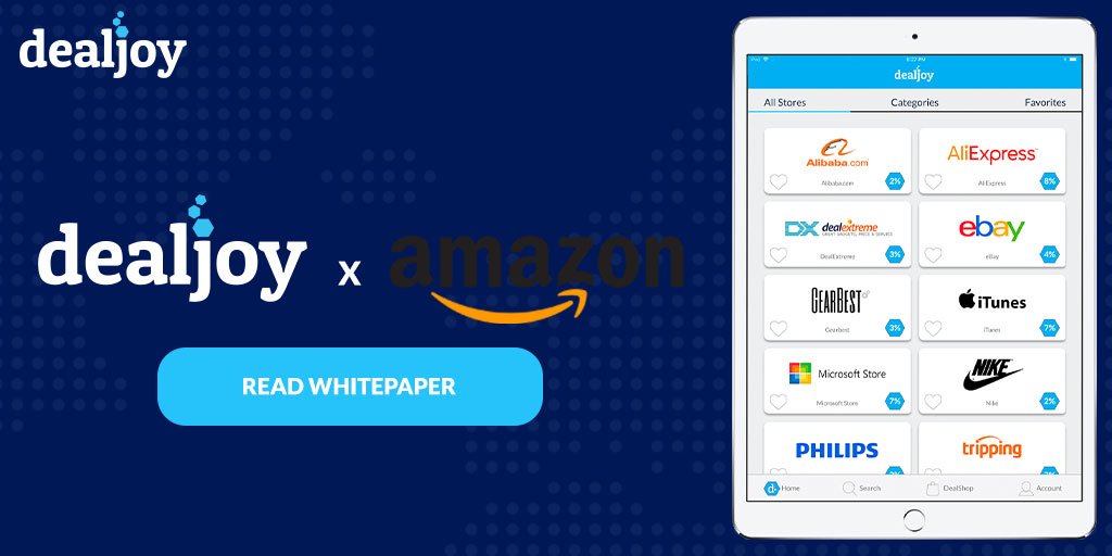 Vendors from #Amazon now can be able to use Dealjoy's #affiliate program for better sales and visibility 😎
Read more: dealjoy.io 
#cashback #crypto #tokensale #blockchain