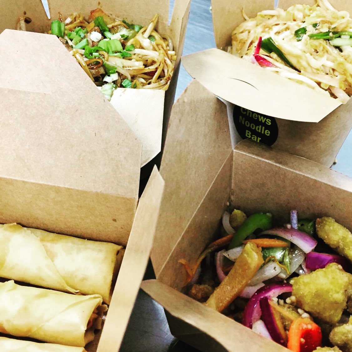 chewsnoodlebar's tweet photo. Who wants a feast tonight to celebrate the start of a weekend? #southroadwaterloo #duckspringrolls #saltandpepperpork #currybox #singaporenoodles #freedelivery #healthyeating #nomsg #starving #sowindy #noodlelover https://t.co/r9q8Xignt6
