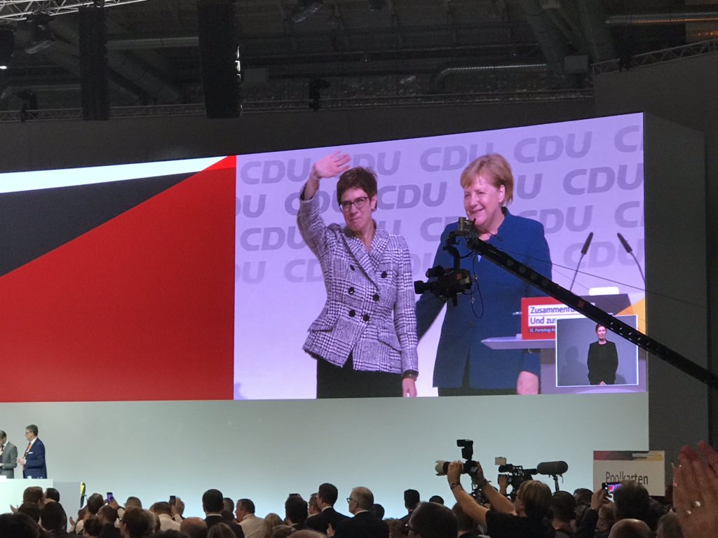 AKK ist neue CDU-Vorsitzende #CDUParteivorsitz #cdubpt2018 #cdubpt18 #cdu