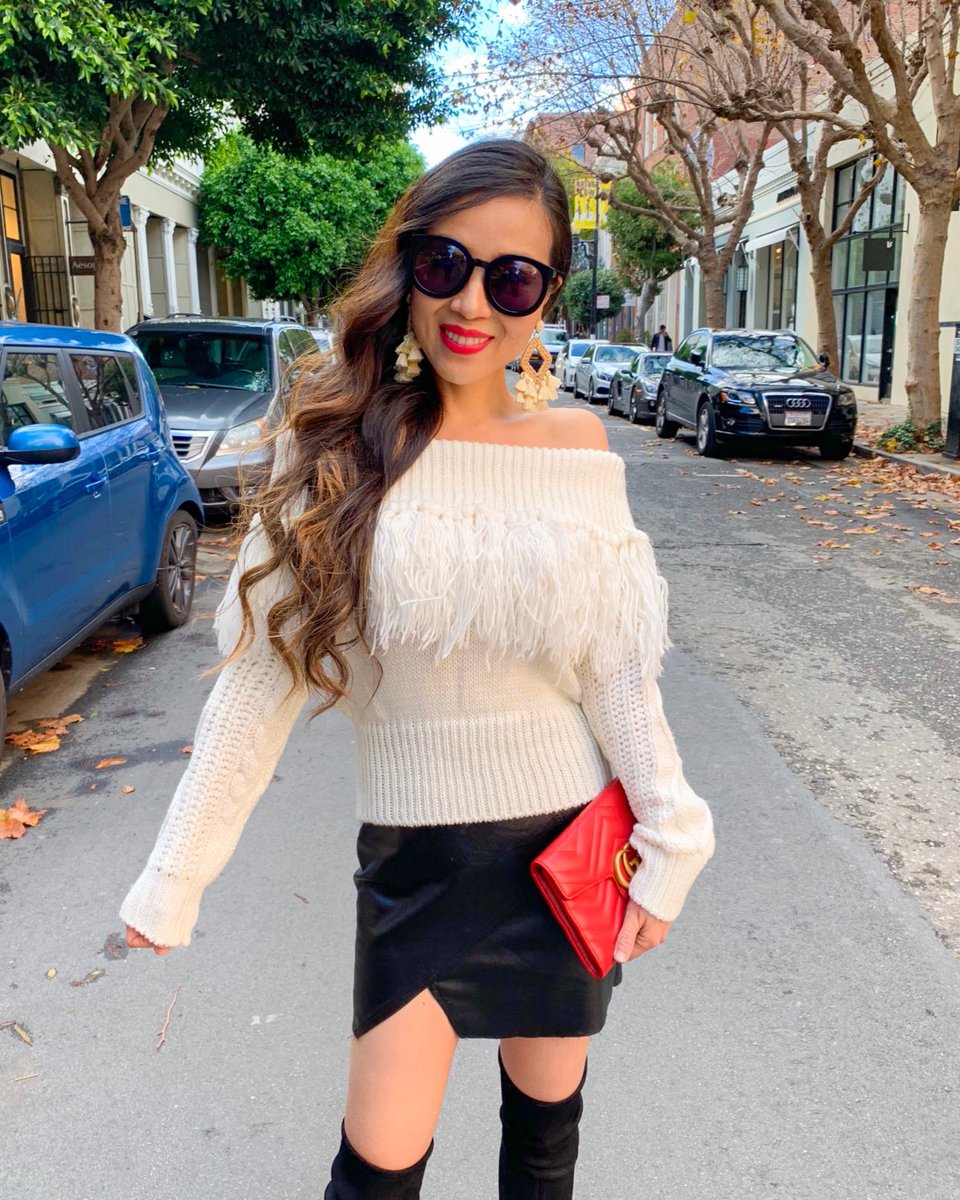 shallwesasa's tweet photo. Fringe sweater: https://t.co/ALm6FpUyUp
Skirt: https://t.co/vWgbpYiak6
OTK boots: https://t.co/AHwvQv5AY8 (50% off); https://t.co/gXEH2BtROw ($89); https://t.co/xUWdYSnaVq (SW on sale 48% off)
Earrings: https://t.co/T8uHcBST44 (35% off); https://t.co/cSskgI91Bq #ootdn#ootn #wiw https://t.co/7vnGyRjxNQ