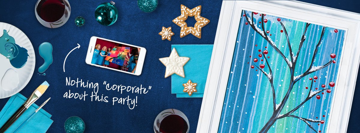 PinotPVillage's tweet photo. We still have a few spots left for holiday parties. Book yours today! #PV #PinotsPV #HolidayParty #Work #Wine #PaintandSip https://t.co/QdmNEKPsX7