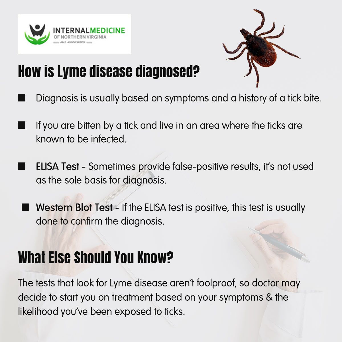 IMofNV's tweet image. If you think you have #Lymedisease, it’s a good idea to see a board-certified #Lyme Disease Specialist. This type of doctor is skilled in both diagnosis and treatment.#lymeadvise #lymewarrior #lymecure #lymerelief #lymediseaseawareness #lymediseasetreatment #lymediseasesurvivor
