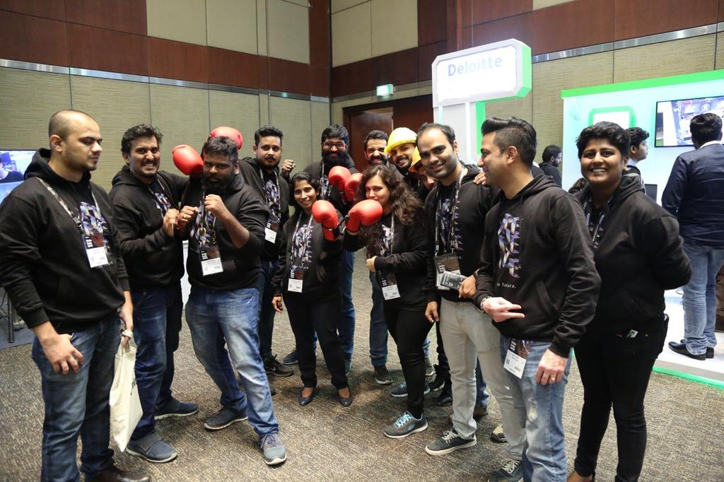 lifeatdeloitte's tweet photo. All set to dive into newer experiences and opportunities! It's a wrap and we are sprinting to the future! #digitalreality #UNITE2018 #ARVR #immersive #teamwork @DeloitteUS @DeloitteIndia @DeloitteDigital @DeloitteOnTech https://t.co/Awy3O9wggf