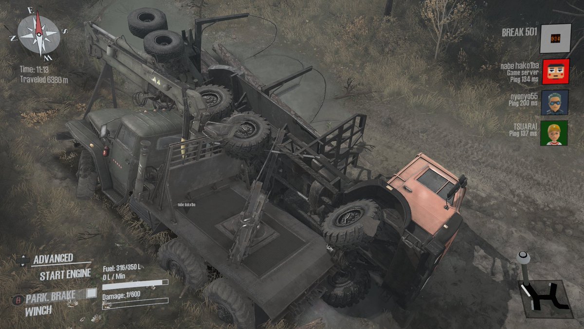 BREAK_501's tweet image. 事態が悪化しましたw #SpintiresMudRunner #XboxShare