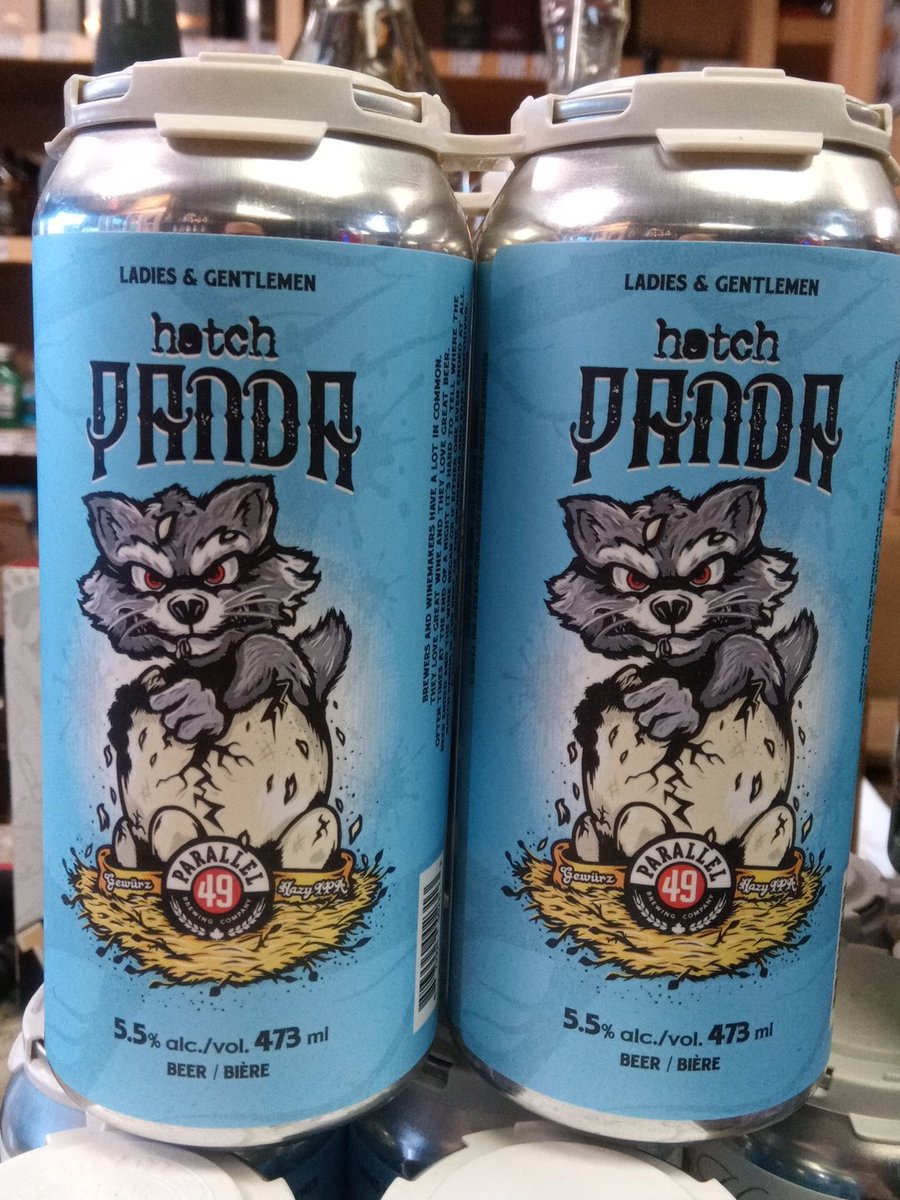 #craftbeer alert !! 
#calgary #yyc 
#limitededition 
Trash Panda on steroids 
#hatchpanda 
Hazy #ipa with #gewurztraminer 
From <a href="/HatchWines/">the hatch</a> #BC
#xmas #xmasgift #gift
Rt the *uck out of this #hatch