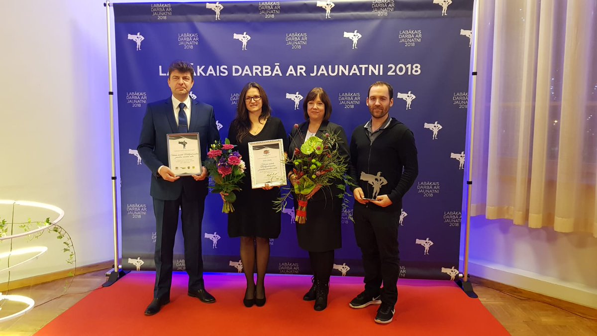 TukumaIP's tweet photo. Šodien @Tukuma_JC @IZM_gov_lv rīkotā konkursa "Labākais darbā ar jaunatni 2018" apbalvošanas ceremonijā saņēma galveno balvu. @TukumaIP ir patiess gandarījums, ka @Tukuma_JC ir labākie darbībā ar jaunatni 2018.gadā.Tā turpināt! #labākaisdarbāarjaunatni #MJIC https://t.co/ge0d9FcDeM