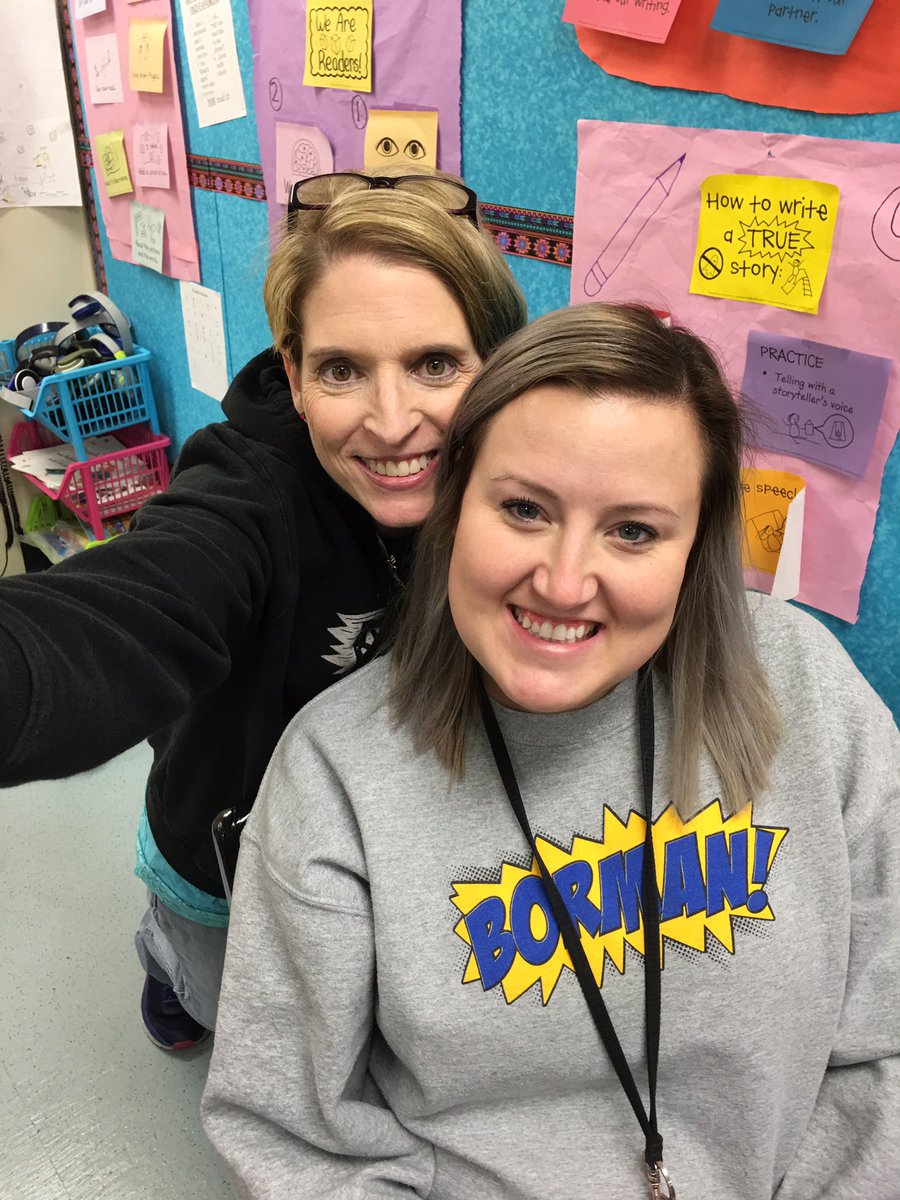 Ms. Cobb is a risk taker and is always willing to show up in the library for a new adventure.  This is why Ms. Cobb is so great! <a href="/BormanPYP/">Borman PYP</a> #HourOfCode #dentonisddelivers #ibdenton <a href="/dentonisdlib/">Denton ISD Libraries</a>