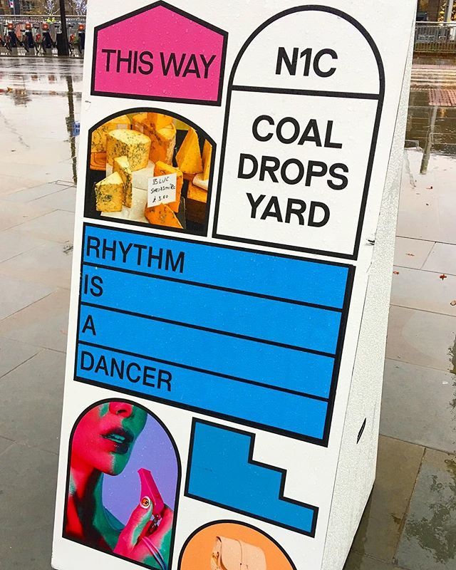Those art students have struck again! Hijacking our wayfinding brand design by <a href="/droga5/">Droga5</a> #rythmisadancer #art #students #artattack #antibrand #coaldropsyard #kingscross Love it! ift.tt/2PqKxGP