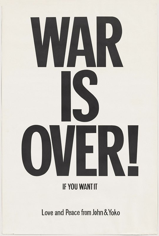johnlennon's tweet photo. “‘War is over if you want it.’ We are just as responsible as the man who presses the button.”

Download #WARISOVER posters at https://t.co/yBPW2JRkT3 and display them in your window, school, workplace, car and elsewhere. Post them on your Social Media feeds. https://t.co/zs2ijIJRZm