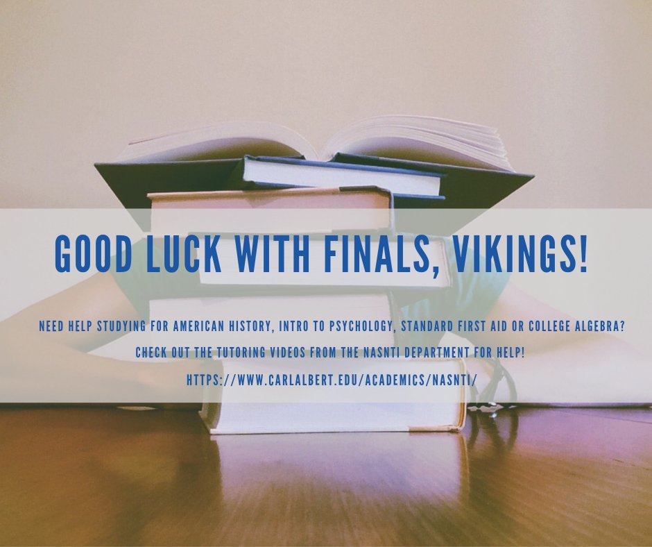 Need help studying for finals? Check out these helpful videos: carlalbert.edu/academics/nasn….