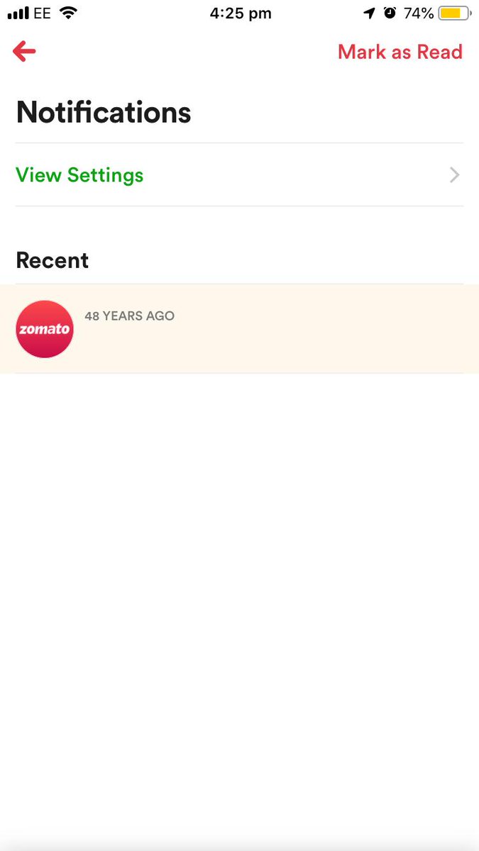 thehbhatt's tweet image. @Zomato @ZomatoIN Founded in July 2008 but my phone got their notification 48 years ago!!🤣😆 #badcoding