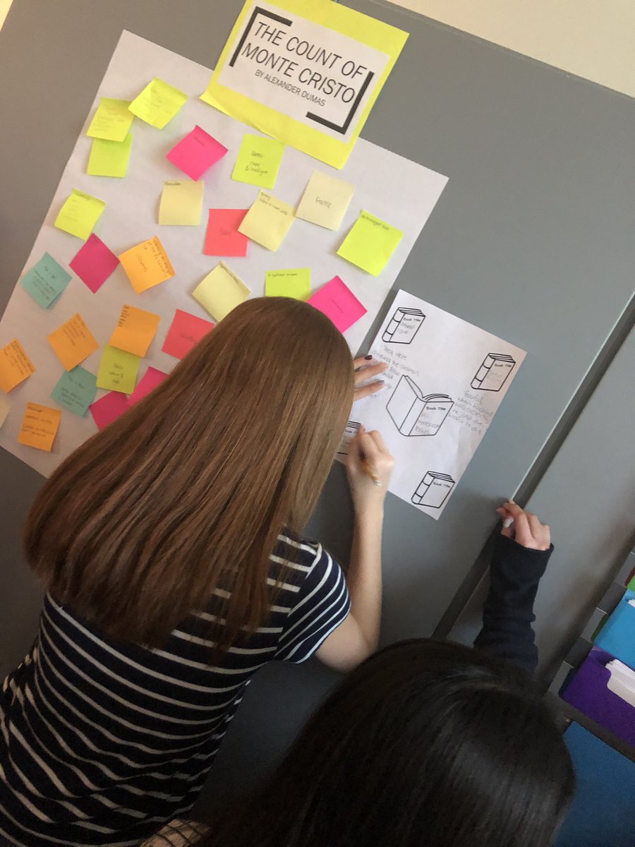 MrsAdamsKC's tweet photo. Students making connections between their Book Club books for Thinking Thursday! 📚📖❣️🐅 @KleinCollinsELA #howKCHSrolls  @kleincollins #MomentsInKlein  #WDKCLT https://t.co/GgGOXCCYO5