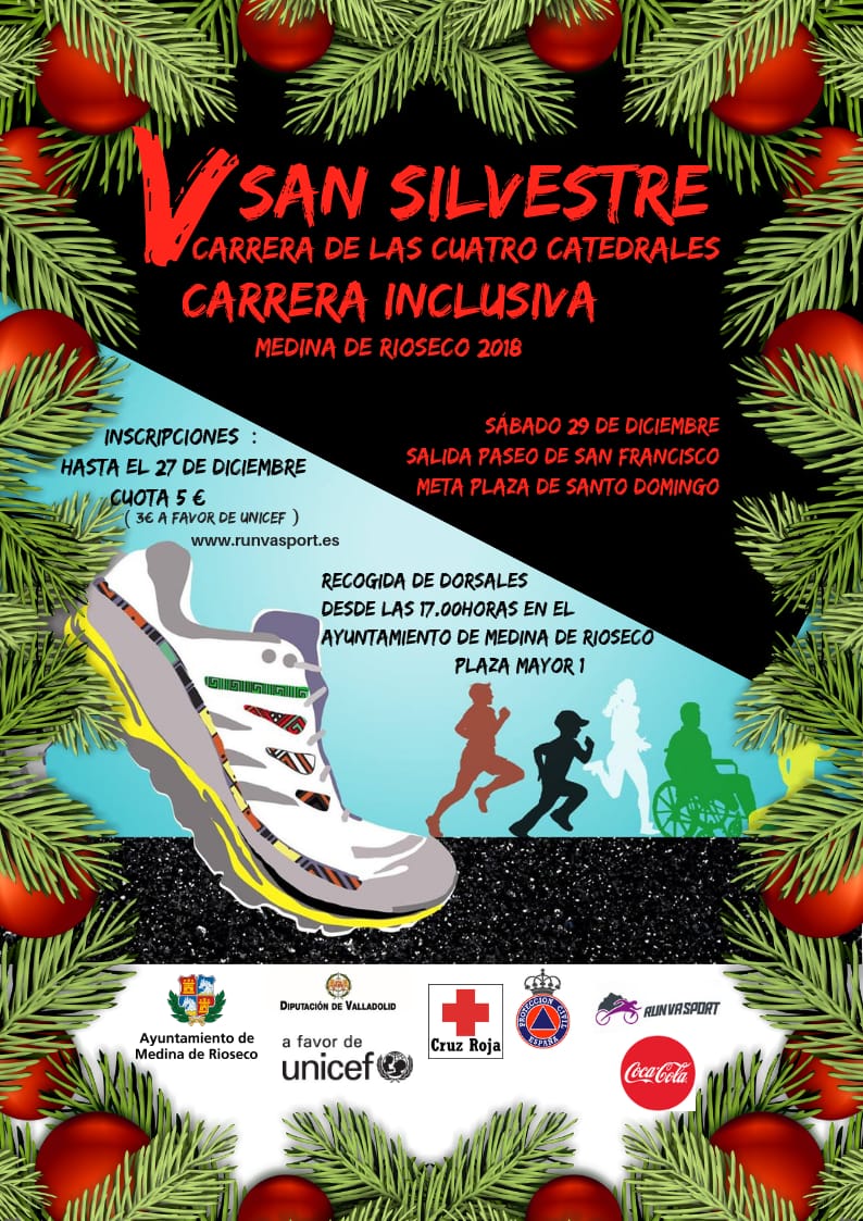 ¿Eres runner? Este año no puedes perderte la San Silvestre del <a href="/AytoRioseco/">Medina de Rioseco</a>. El 29 de diciembre. ¡Además, comprando tu dorsal, estarás apoyando a miles de niños que nos necesitan!