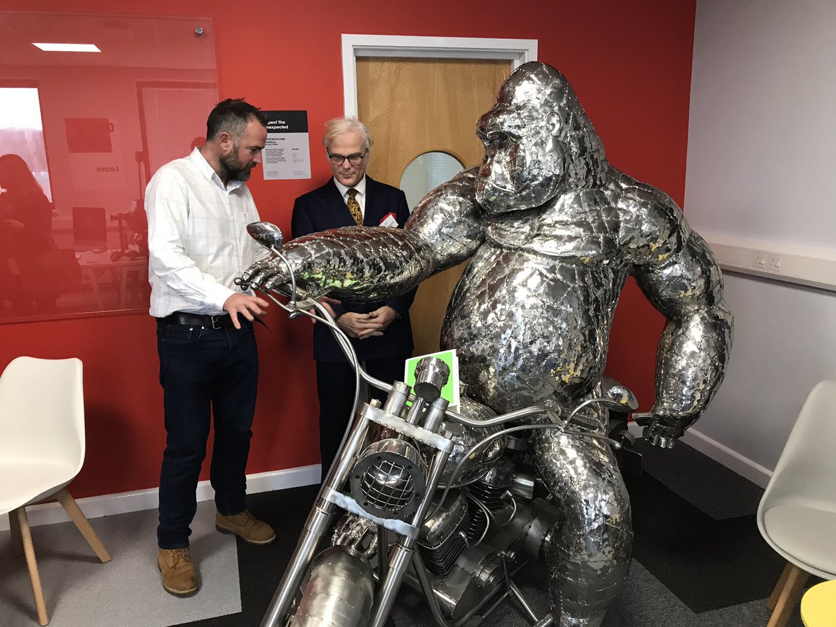 fiftyminusone's tweet photo. @DesmondSwayne and @MTurnerstudios talking about some amazing art! #49Launch #OpenInnovation https://t.co/OCHI2UcoXD
