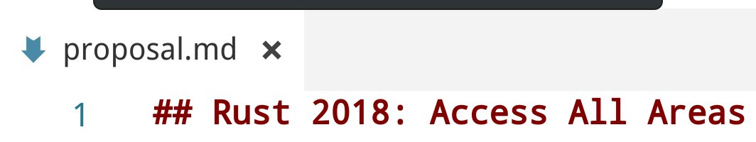 "Rust 2018: Access All Areas"